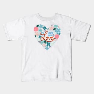 Do What You Love Botanical Quote Kids T-Shirt